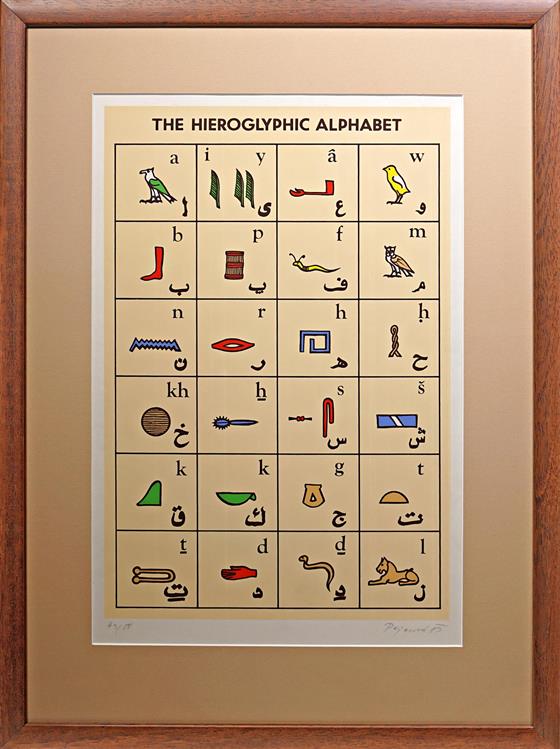 The hieroglyphic alphabet