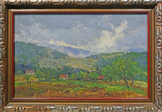 Dolní Bečva před deštěm