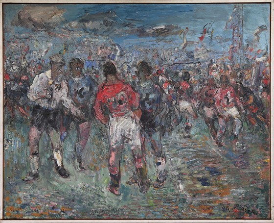 Fotbalový zápas - velký formát