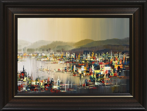 Ráno nad přístavním městem