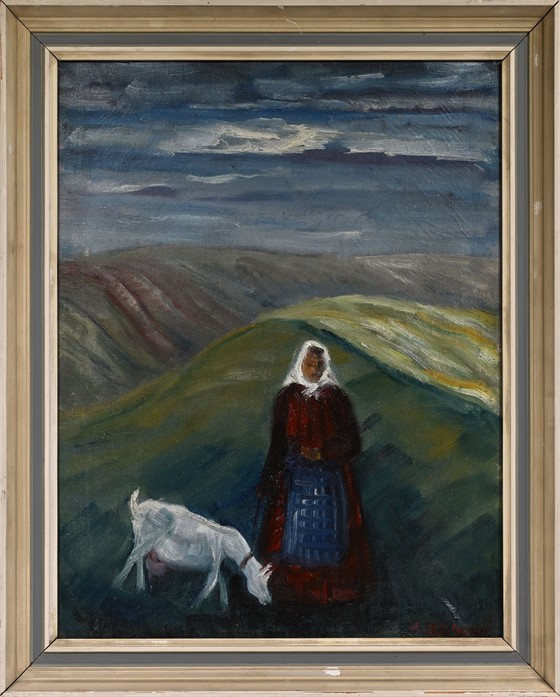 Žena s kozou