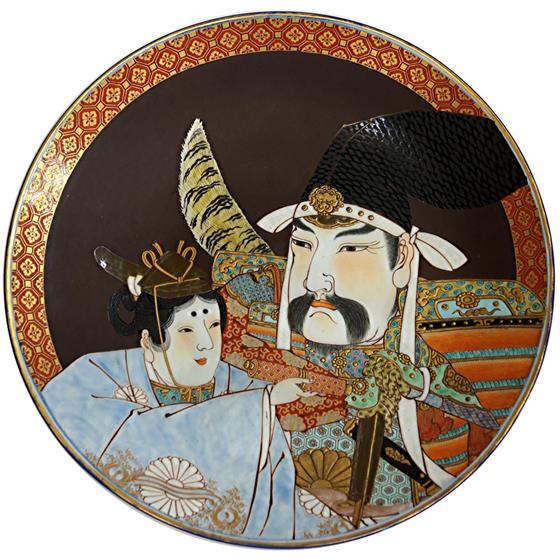 Velký talíř se Samurajem
