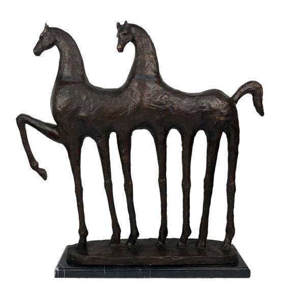 Bronzové sousoší koňů