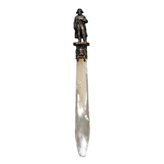 Perleťový nůž na dopisy s Napoleonem 