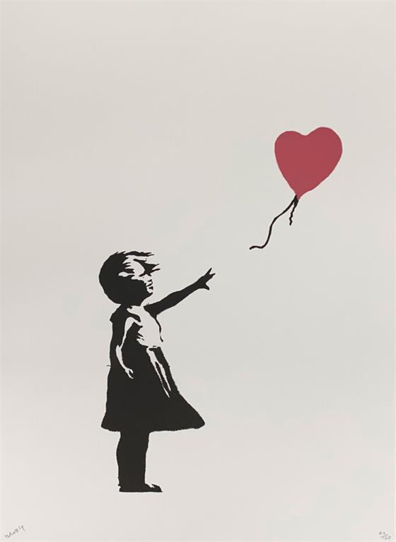 Dívka s červeným balónkem