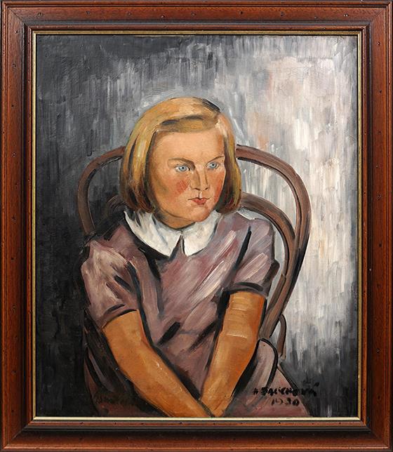 Portrét sedící dívky - publikováno v knize