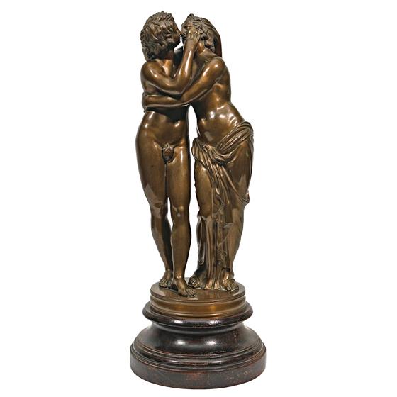 Bronzová socha - Adam a Eva