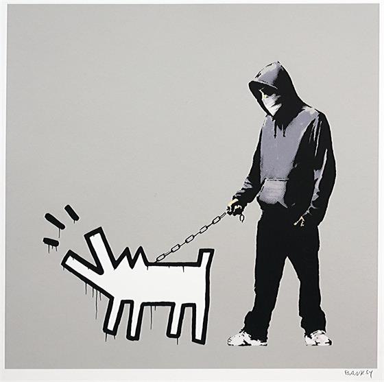 Hodie and Keith Haring black dog