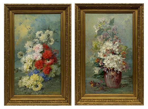 Luxusní párové obrazy s motivem květin                                        