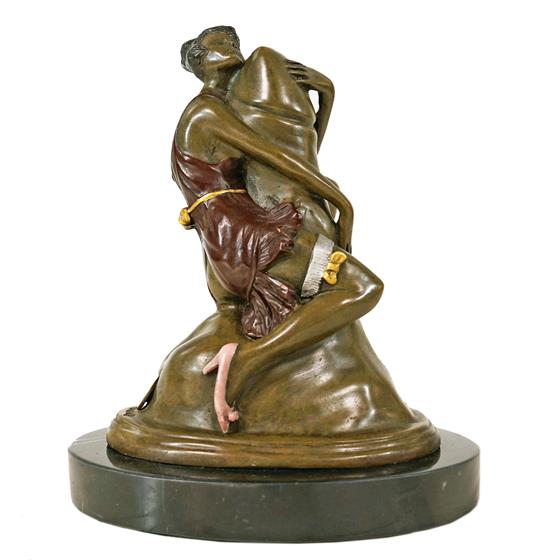 Bronzová soška - erotický motiv